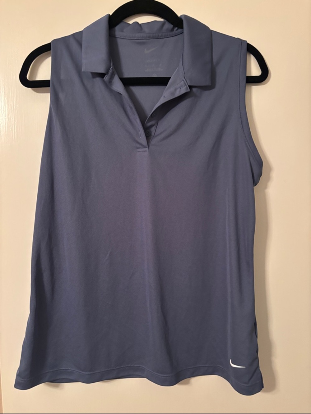 Nike Women’s Sleeveless Golf Polo - Dusty Blue